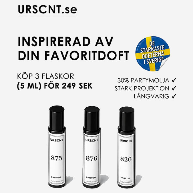Tre 5 ml-flaskor