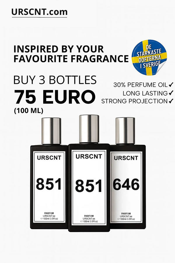 Tre 100 ml flaskor